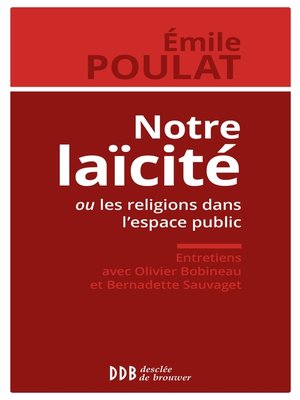cover image of Notre laïcité ou les religions dans l'espace public